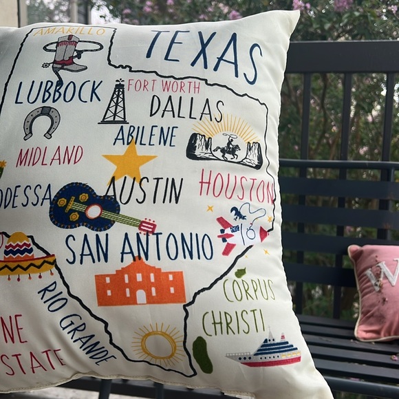 Texas Themed decorative pillow - Picture 2 of 3